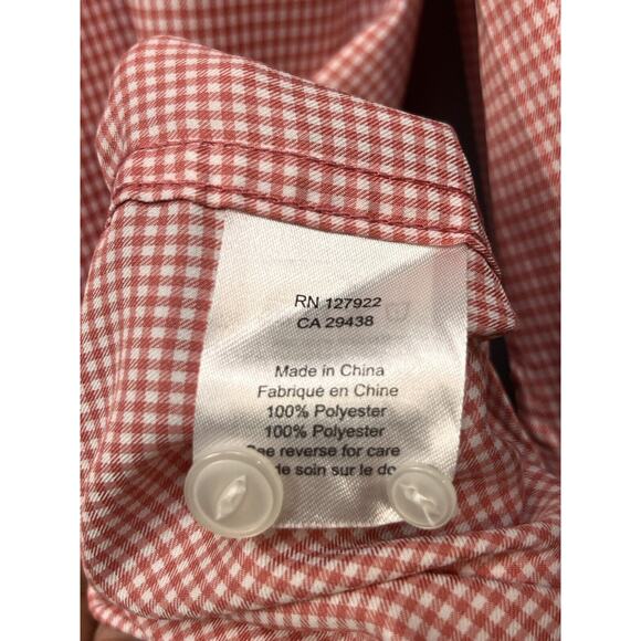 Mountain Khakis Shirt Men Large Coral Plaid Vented‎ Hiking Outdoor Button Up - Picture 5 of 9